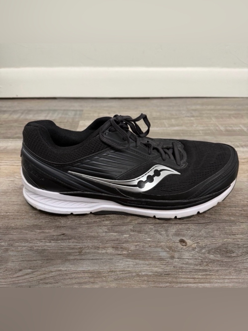 Saucony Black and White Men's Athletic Running Shoe
